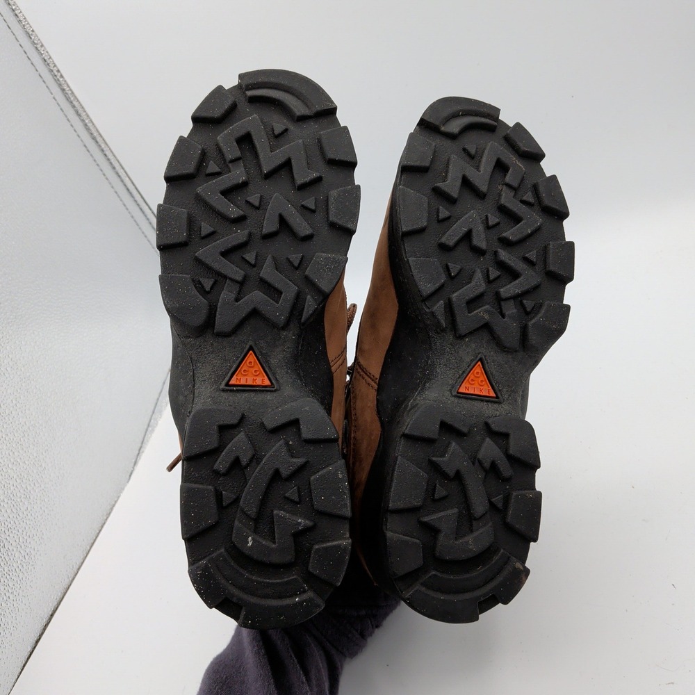 Nike ACG Air Hiking Boots Kids 5.5Y EU 38 Brown Suede Leather Vintage 653204-201 - Picture 7 of 8